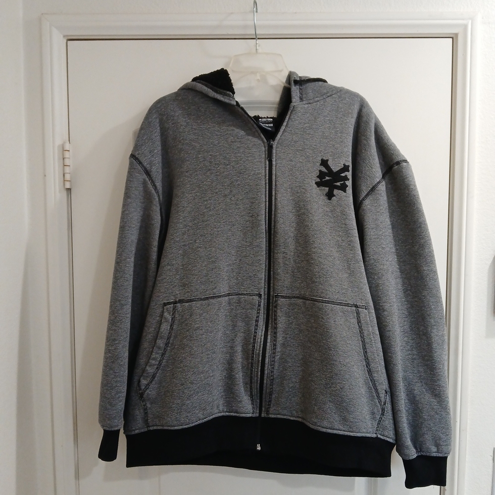 Zoo York Heather Gray Zip-Up Hoodie